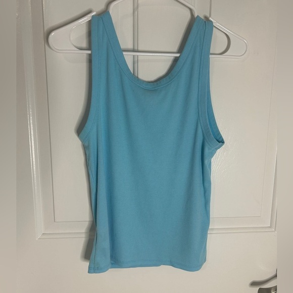 Wild Fable Women's Tank-Top, Fitted, Light Blue, Size L (0323) - Picture 5 of 5